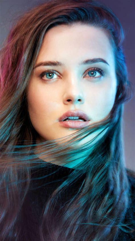 Katherine Langford Neon Lights 4K Ultra HD Mobile Wallpaper | Beautiful girl face, Beauty girl ...