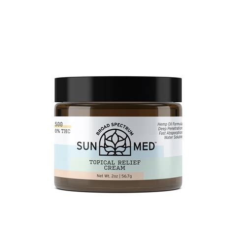 SunMed Topical CBD Relief Cream - Your CBD Store / Ripon Naturals