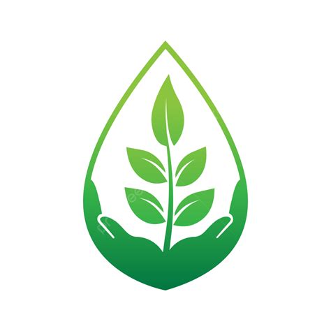 Green Leaf Hand Logo Vector, Leaf Hand Logo, Green Leaf Logo, Leaf Logo ...