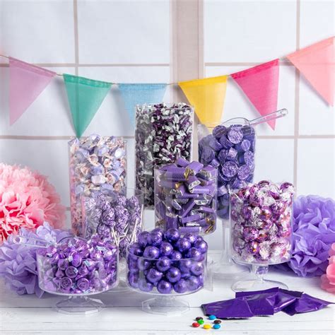 Purple Wrapped Candy Buffet - Whcandy.com