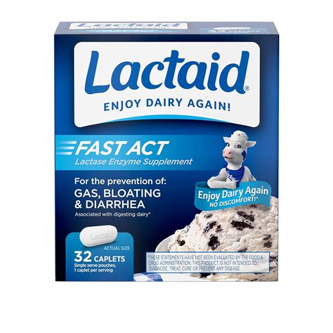 Lactaid Fast Act Lactose Intolerance, Lactase Enzyme Pills 32 single-dose pouches: Amazon.co.uk ...