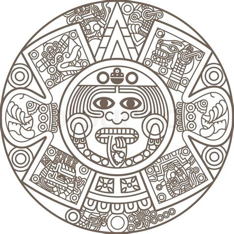 Aztec Calendar Tattoo Drawing - Printable Ilacollection Ideas