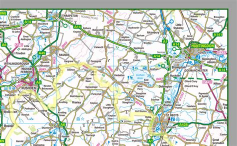 Bedfordshire County Map | I Love Maps