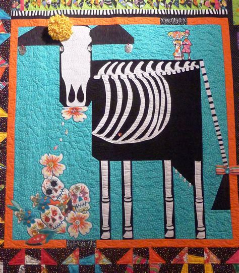 Pin by Quilt Inspiration on Fun (humorous) quilts | Cow quilt, Art quilts, Halloween quilts