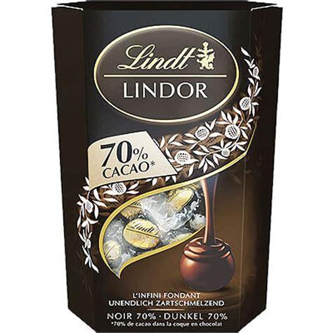 Lindt Lindor 70% Cocoa Irresistible Mini Creamy Extra Black, 200 g ...