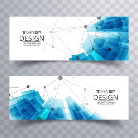 Free Vector | Technology banners | Web banner design, Banner design ...