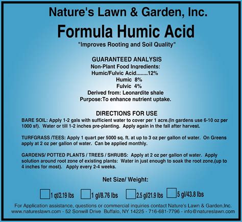 Humic Acid | Natures Lawn and Garden