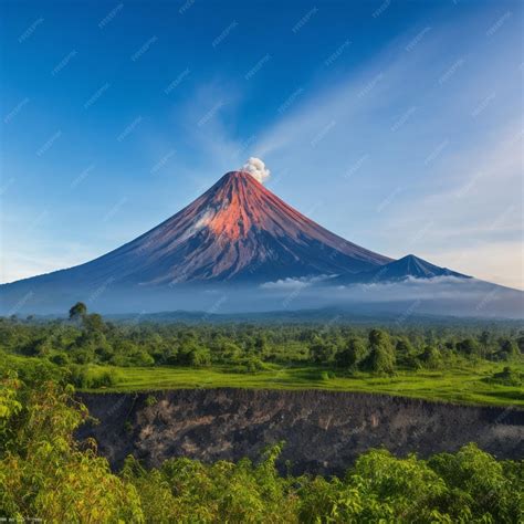 Premium AI Image | Volcano Composite volcano Cinder cone Lava dome ...