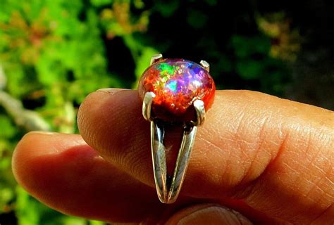 Mexican Fire Opal Fire Opal Jewelry Fire, Design by Alberto Thirion | Artmajeur