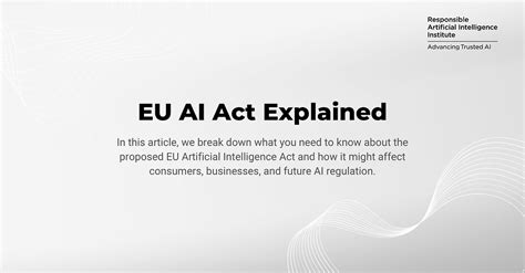 The EU AI Act Explained: Tracking Developments for Responsible AI