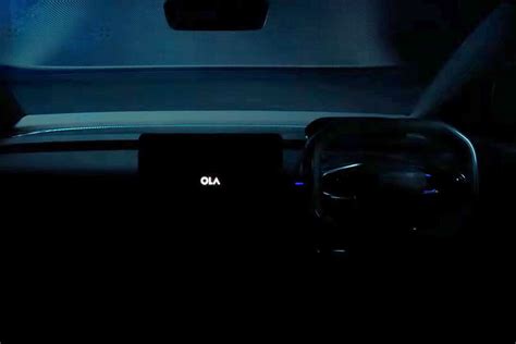 Ola Electric Car Interior Teased For The First Time - ZigWheels