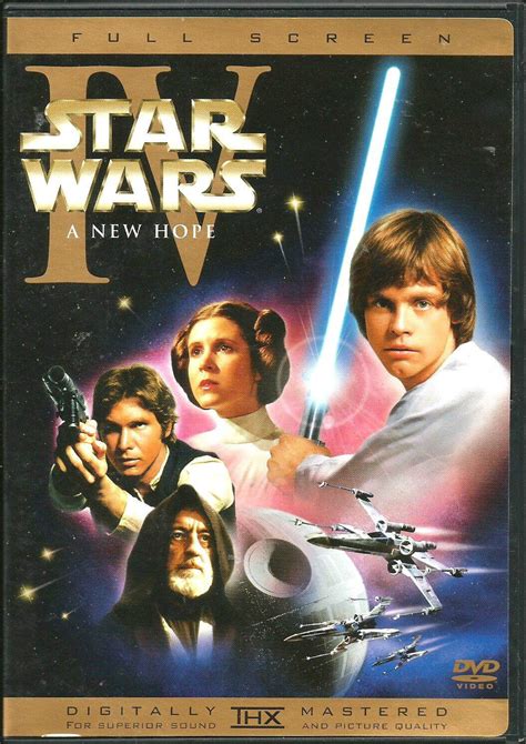 STAR WARS IV A NEW HOPE DVD (1) DISC REMASTERED VERSION FULLSCREEN PAN ...