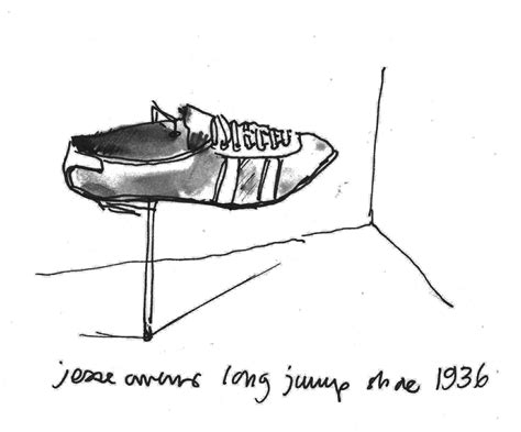 lineandwash: Jesse Owens' shoe