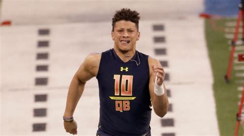 Mahomes weighs in on 40-yard-dash times at combine