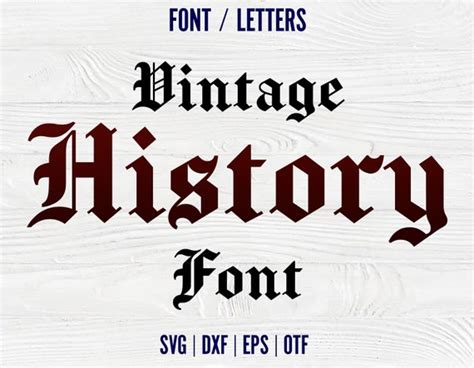 Old History Font Svg Decorative Letters SVG Alphabet - Etsy