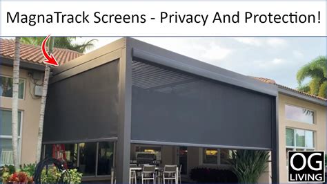 Privacy and Protection With MagnaTrack Hurricane Screens - YouTube