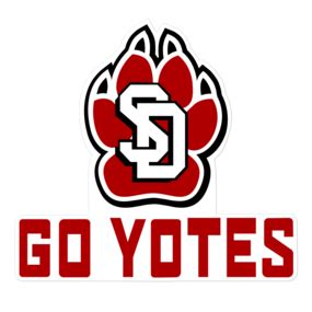 South Dakota Coyotes NCAA Logo Sticker