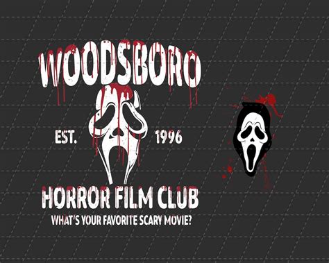 PNG Woodsboro Scream Front & Back Vintage Woodsboro Film Club - Etsy Canada