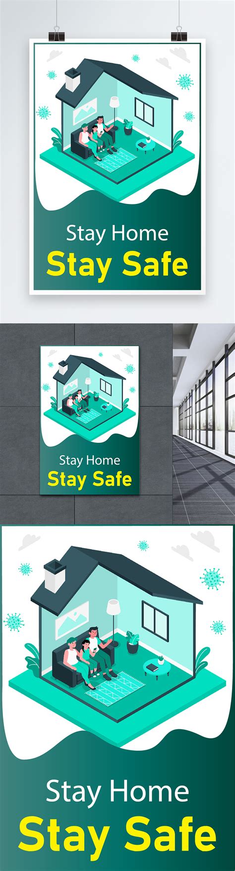 Stay home stay safety poster template image_picture free download 450010993_lovepik.com