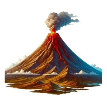 Volcano Clip Art, Volcano, Volcano Fire, Volcano Eruption PNG ...