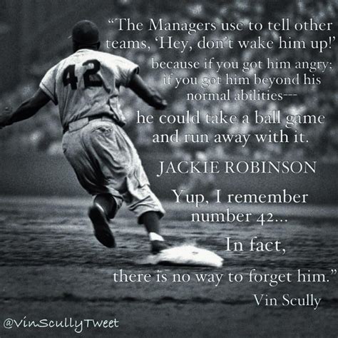 Vin Scully on Twitter | Baseball quotes, Baseball inspirational quotes, Jackie robinson