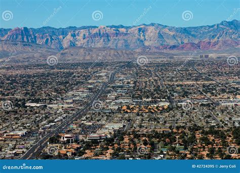 Las Vegas And Mountain Ranges. Editorial Image - Image: 42724395