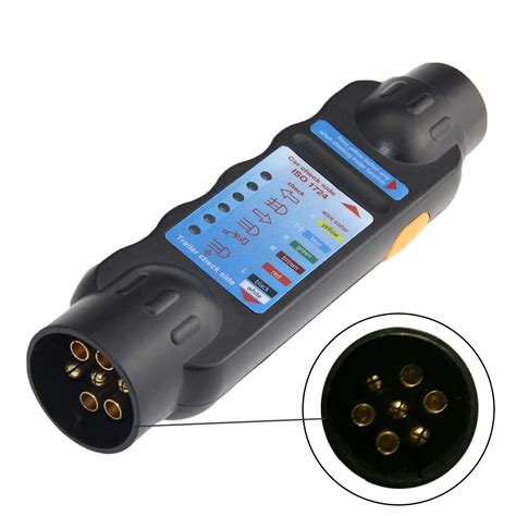 Dewtreetali new 7 Pin Car Truck Trailer Plug Socket Tester Wiring Circuit Light Test Tool ...