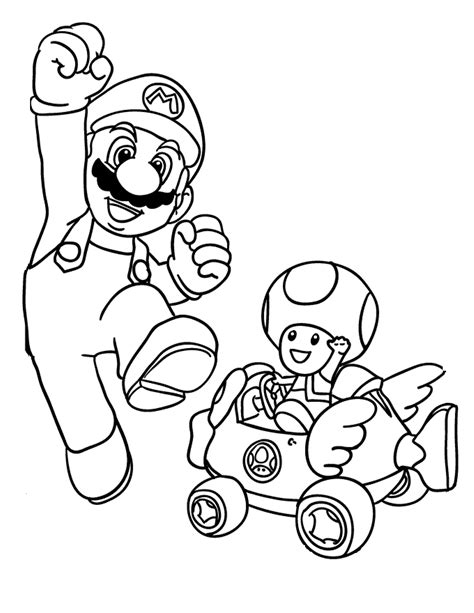 Super Mario Toad Coloring Pages at GetColorings.com | Free printable colorings pages to print ...