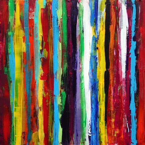 URBAN STRIPES - Modern abstract art with an urban feel, a real statement of colour! A LARGE ...