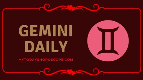 Gemini Daily Horoscope - Free Gemini Horoscope Today