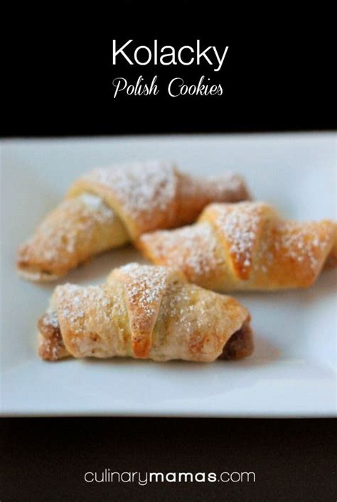 Kolacky - Polish Cookies with a flaky dough with fruit, poppy seed or almond filling ...