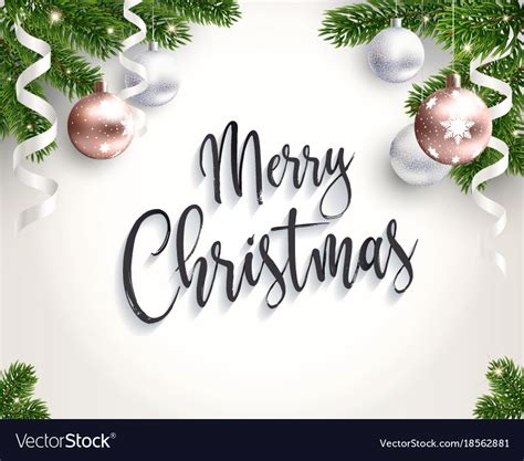 Merry christmas background for congratulations Vector Image