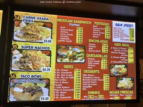 Online Menu of Aliberto's Mexican Food Restaurant, Taylor, Arizona ...