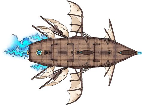 The Windwhisper (airship decks, stats, battlemaps) [OC] : r/battlemaps