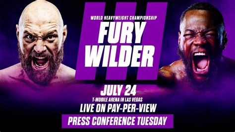 Deontay Wilder vs. Tyson Fury: Trilogy fight news conference and date