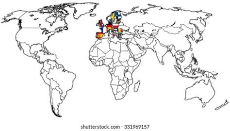 Nato Territory On World Map 2024 Stock Illustration 2435430979 | Shutterstock