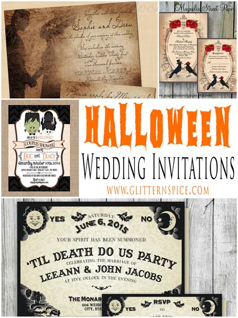 Free Printable Halloween Wedding Invitations | Free Printable