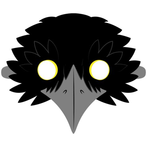 Raven Mask Template | Free Printable Papercraft Templates