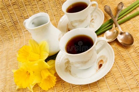 Spring Morning Coffee Royalty Free Stock Photo - Image: 13496405