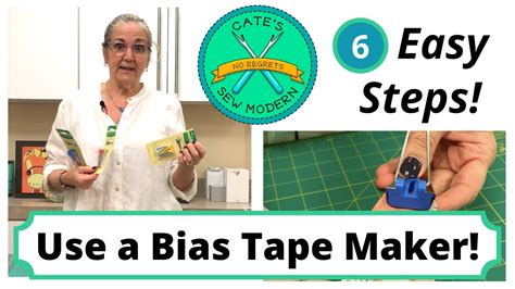 Use a Bias Tape Maker in 6 Easy Steps! | How-To Sewing Tutorial | Cate's Sew Modern - YouTube