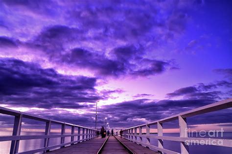 Busselton Jetty Sunset Photograph by Dennis Wat - Fine Art America