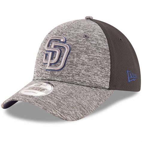 Men's San Diego Padres New Era Heathered Gray/Black Shadowed Team Logo ...