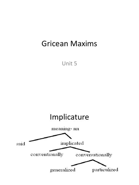 5 Gricean Maxims | PDF | Semiotics | Linguistics