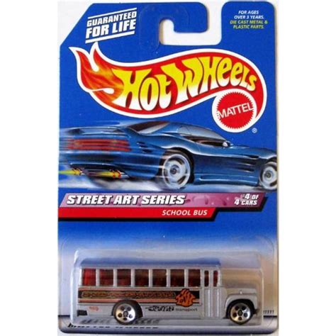 SCHOOL BUS Hot Wheels 1999 Street Art Series School Bus 4/4 1:64 Scale ...