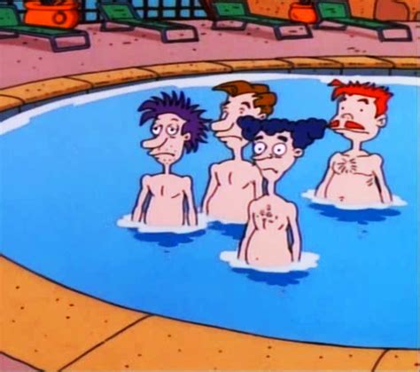 4 grown men in a kiddie pool | Rugrats | Know Your Meme