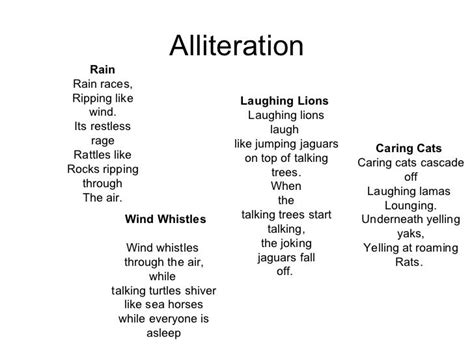 What is Poetry? | Alliteration, Alliteration examples, Alliteration poems