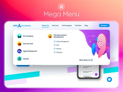 Menu Menu (Mega-Navbar) UI/UX Design - UpLabs