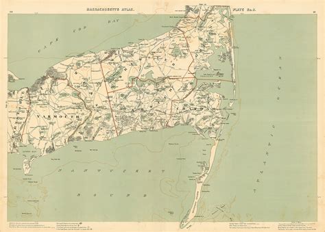 CHATHAM, Massachusetts Map/Chart - 1891