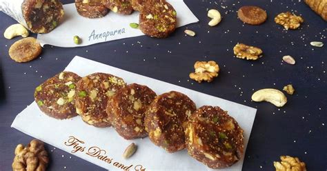 Dried Figs Dates and Nuts Roll Recipe by Poonam Bachhav - Cookpad