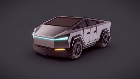 Tesla Cybertruck - Cartoonish & Stylized. - 3D model by art of Mutludzhan (@mutludzhan) [1bbc541 ...